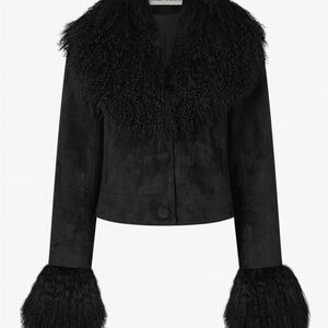 Charlotte Simone Cropped Penny Black Jacket NEW WITH TAGS